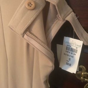 Khaki colored slacks